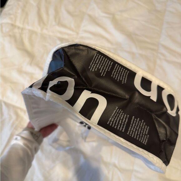 Lululemon Reusable Mini Tote Bag Black White | Small Shopper Gift Bag - Picture 6 of 8